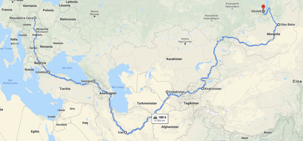 Itinerario Mongol Rally